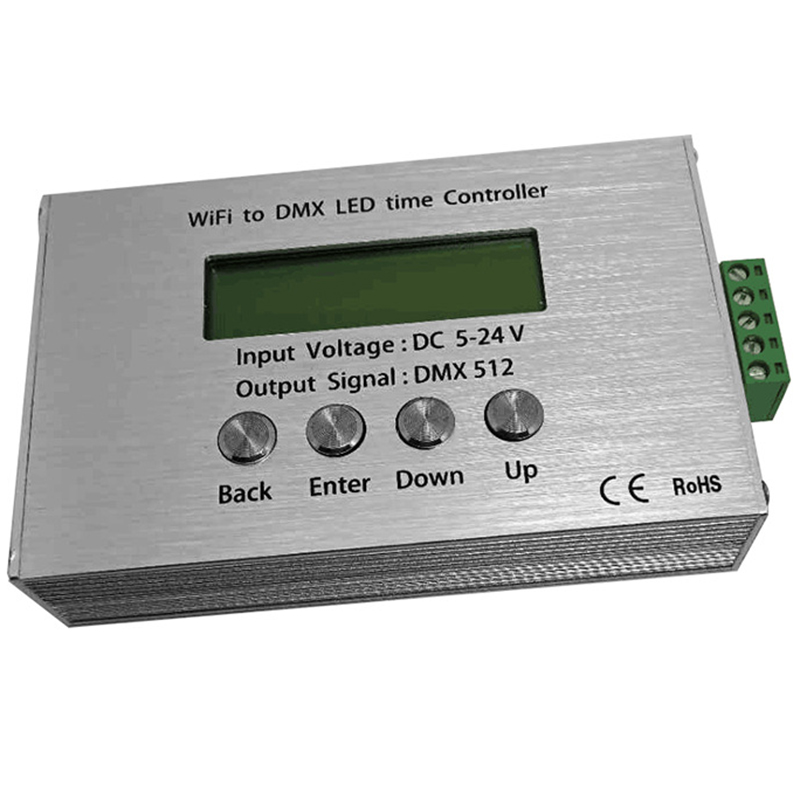 TC426 5 Channel WIFI to DMX Time Controller, LED Programmable Time Controller